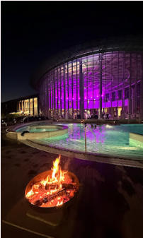 Thermen van Spa verlicht.